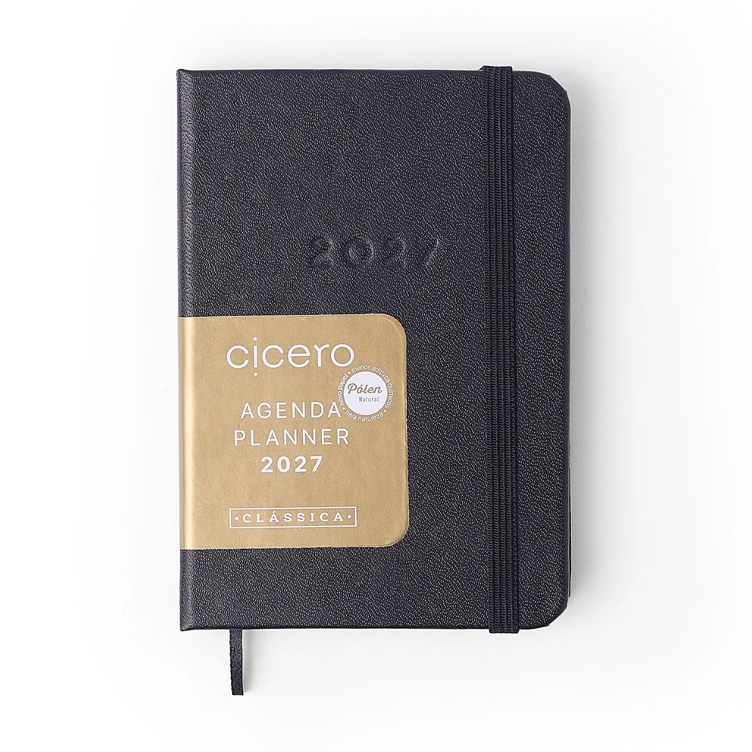 Agenda Planner 2027 Clássica Semanal 9x13 Preta