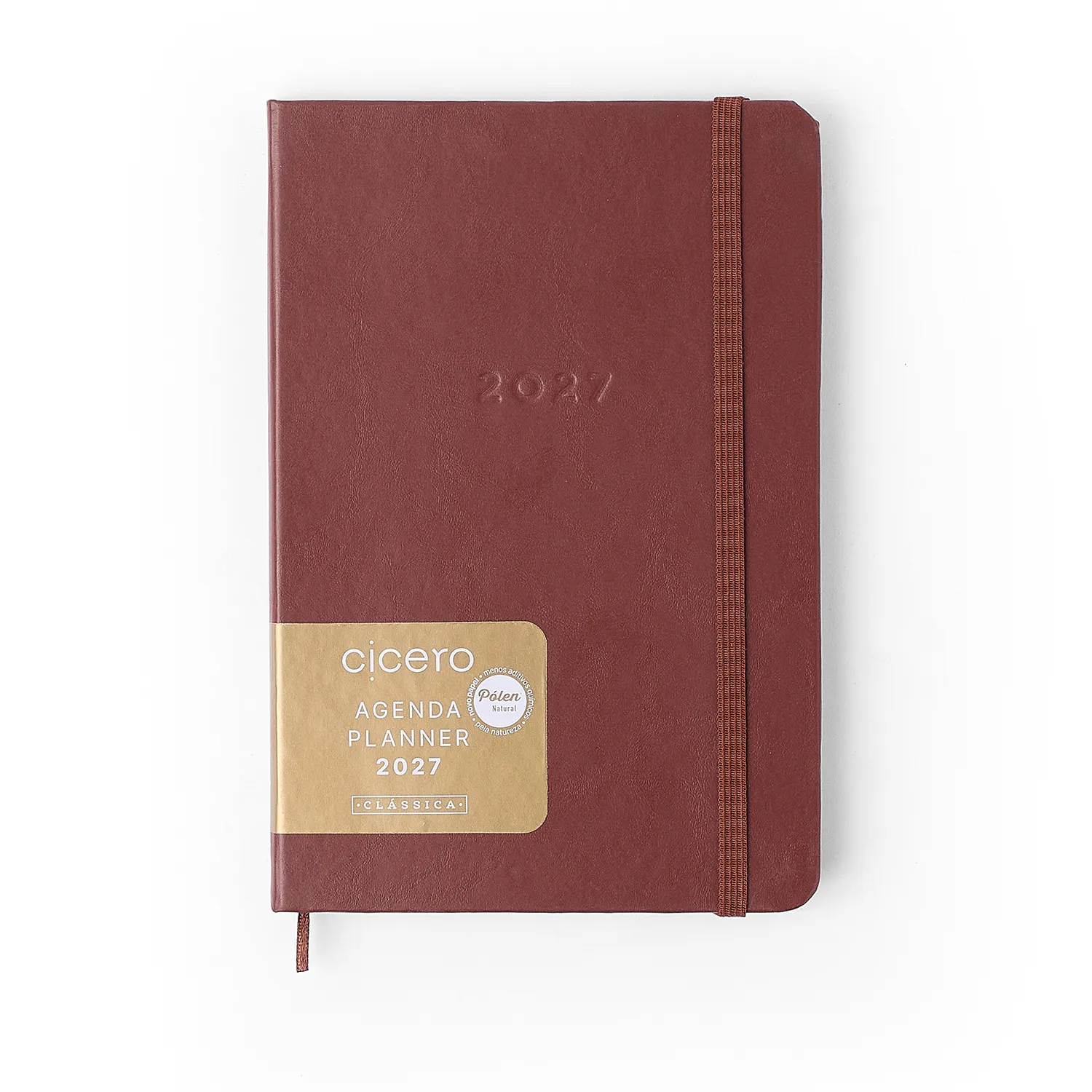 Agenda Planner 2027 Clássica Semanal Anotações 14x21 Café