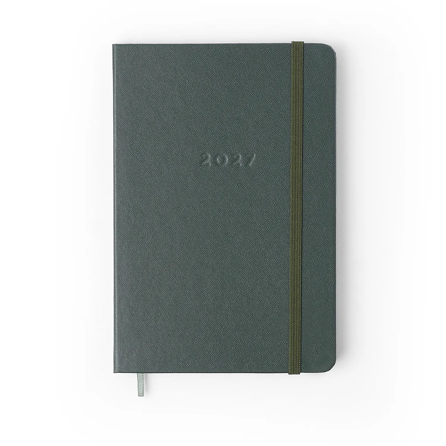 Agenda Planner 2027 Clássica Semanal Anotações 14x21 Verde Oliva