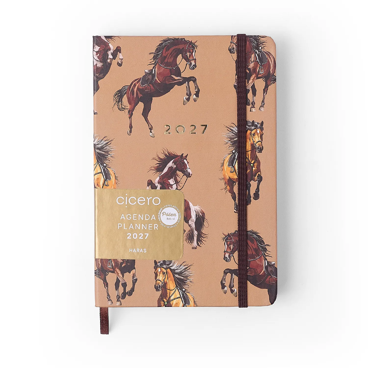 Agenda Planner 2027 Haras Diária 14x21 Puro Sangue