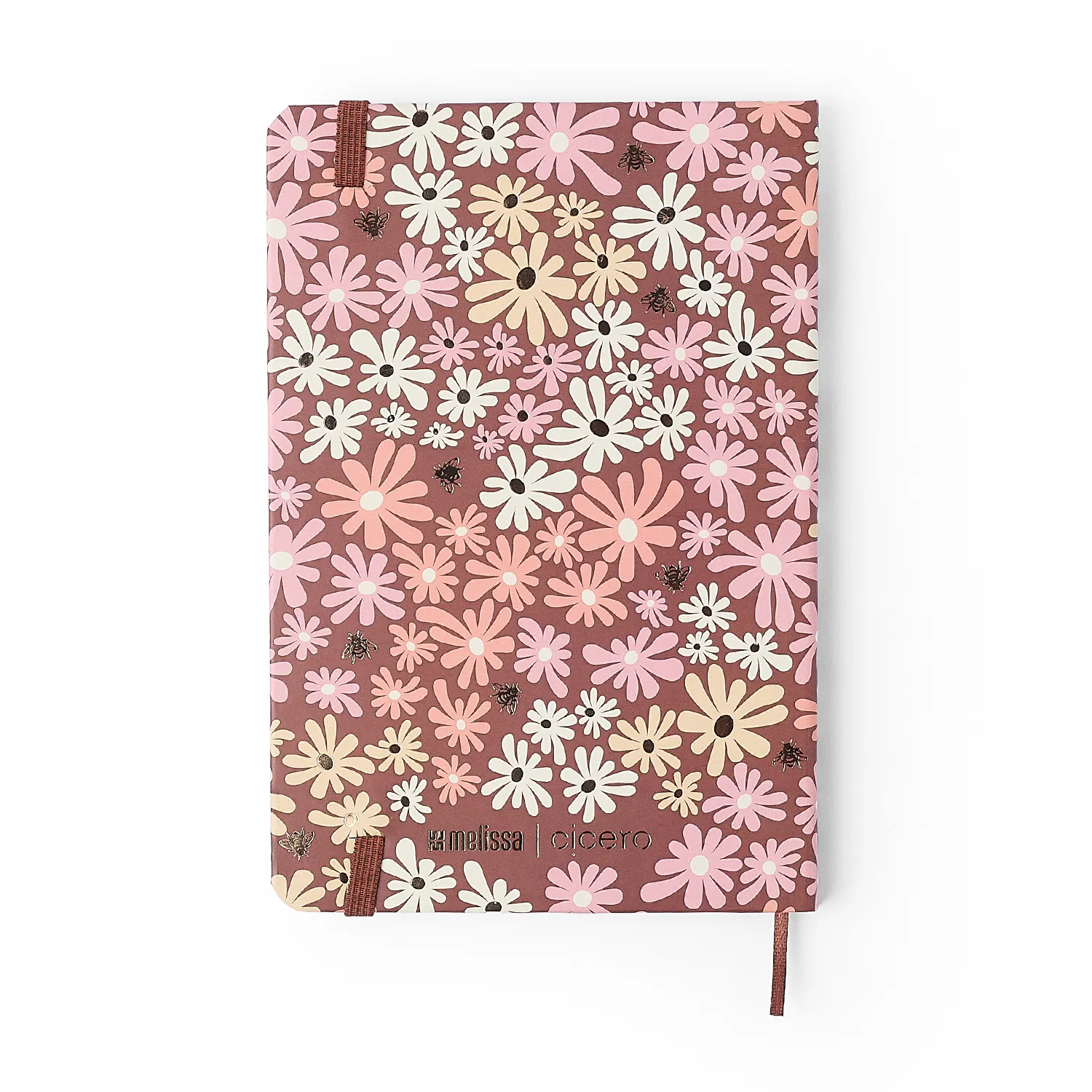 Agenda Planner 2027 Melissa Semanal Anotações 14x21 Mini Bloomy Chocolate