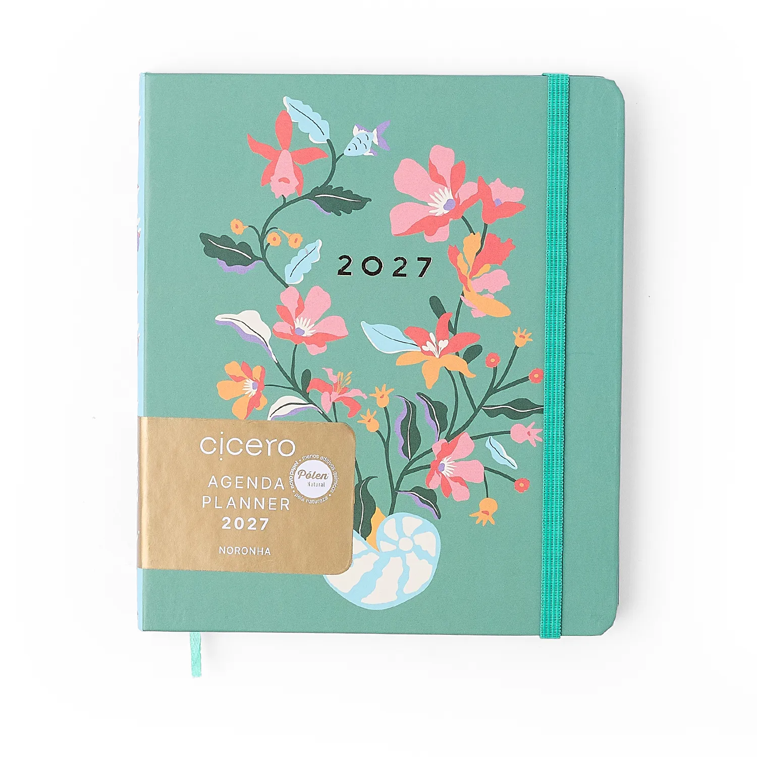 Agenda Planner 2027 Noronha Semanal Planejamento 17x19,5 Flora Marinha