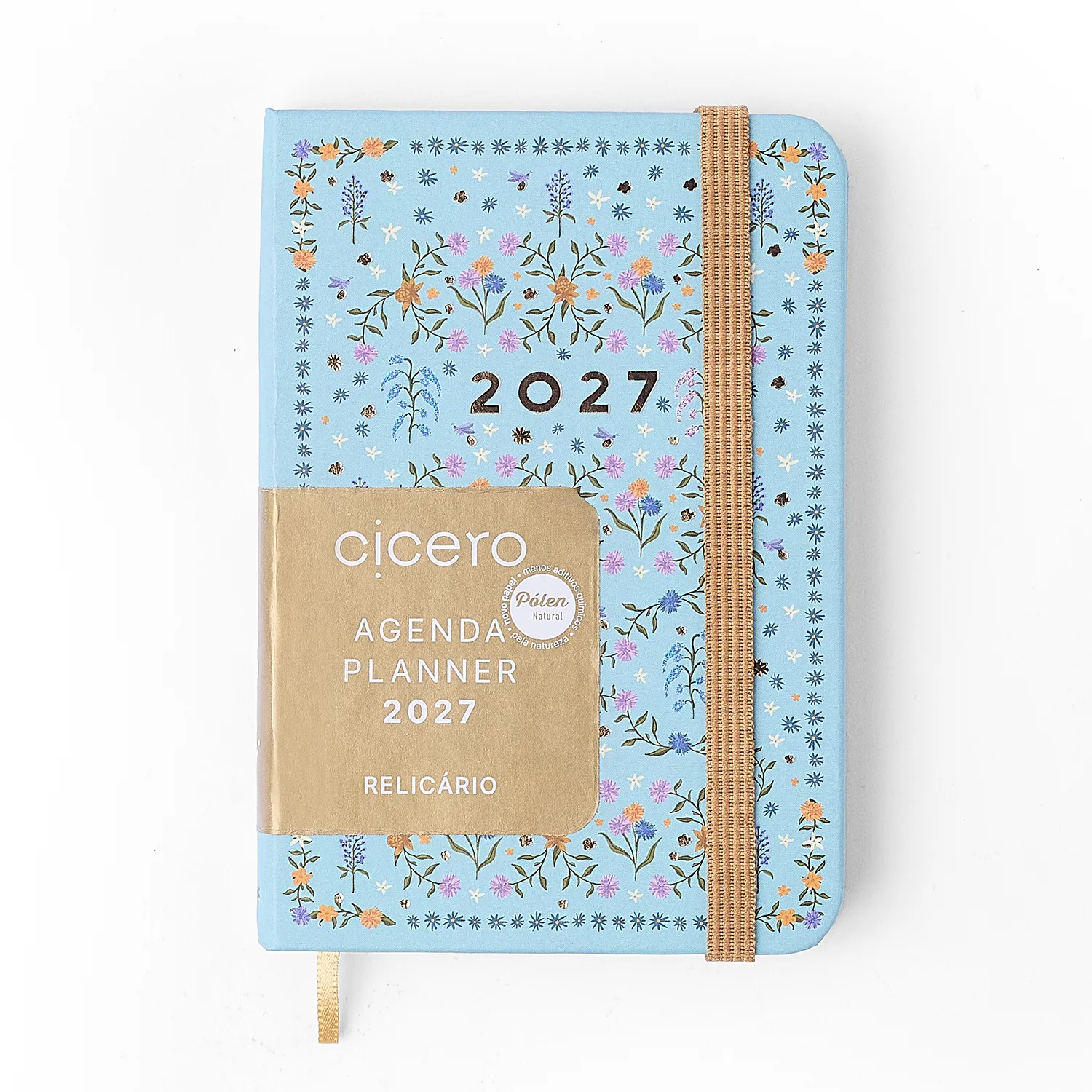 Agenda Planner 2027 Relicário Semanal 9x13 Botânica