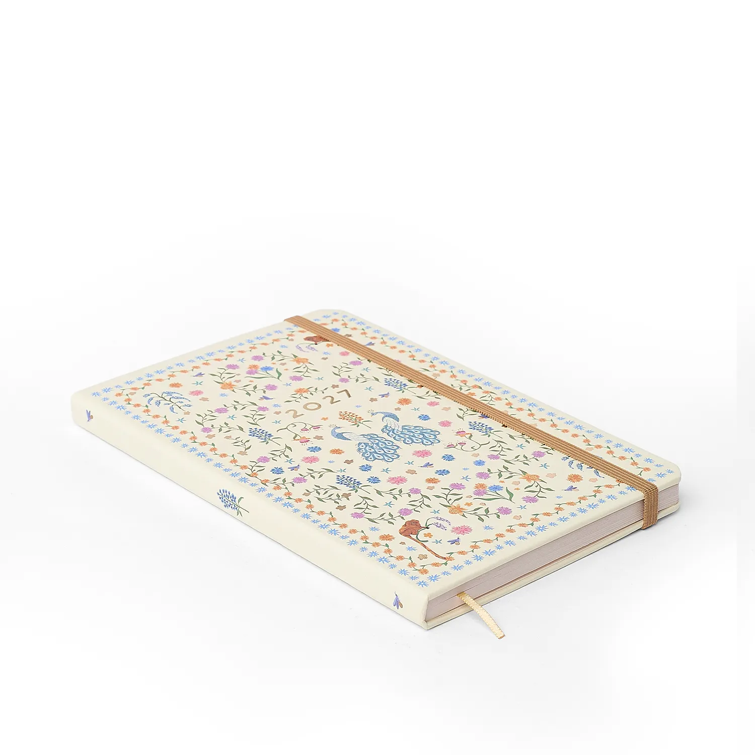 Agenda Planner 2027 Relicário Semanal Anotações 14x21 Realeza Off White