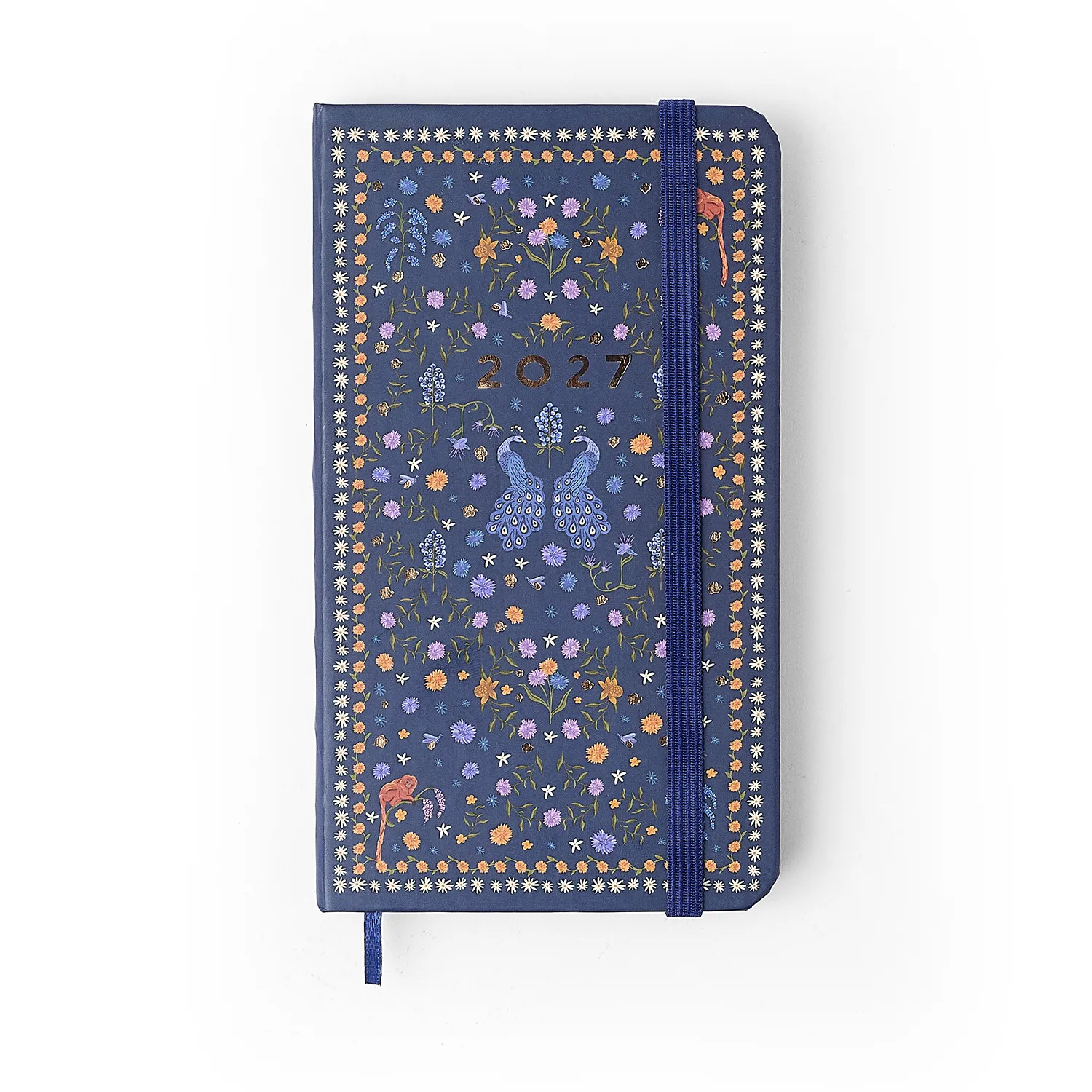 Agenda Planner 2027 Relicário Semanal Anotações  9x15,5  Realeza Marinho
