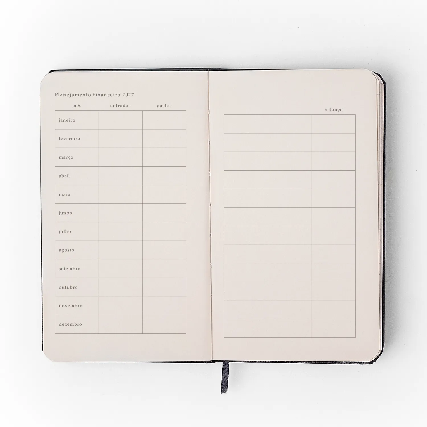 Agenda Planner 2027 Relicário Semanal Anotações 9x15,5 Realeza Marinho