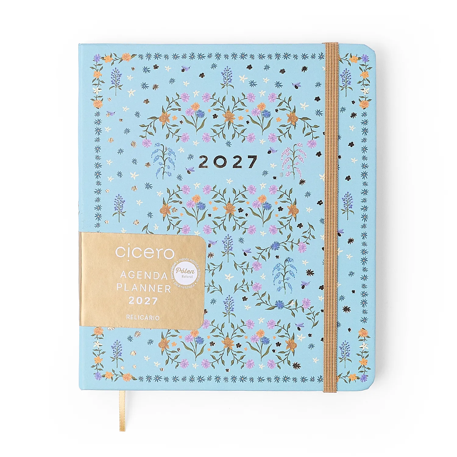 Agenda Planner 2027 Relicário Semanal Planejamento 17x19,5 Botânica