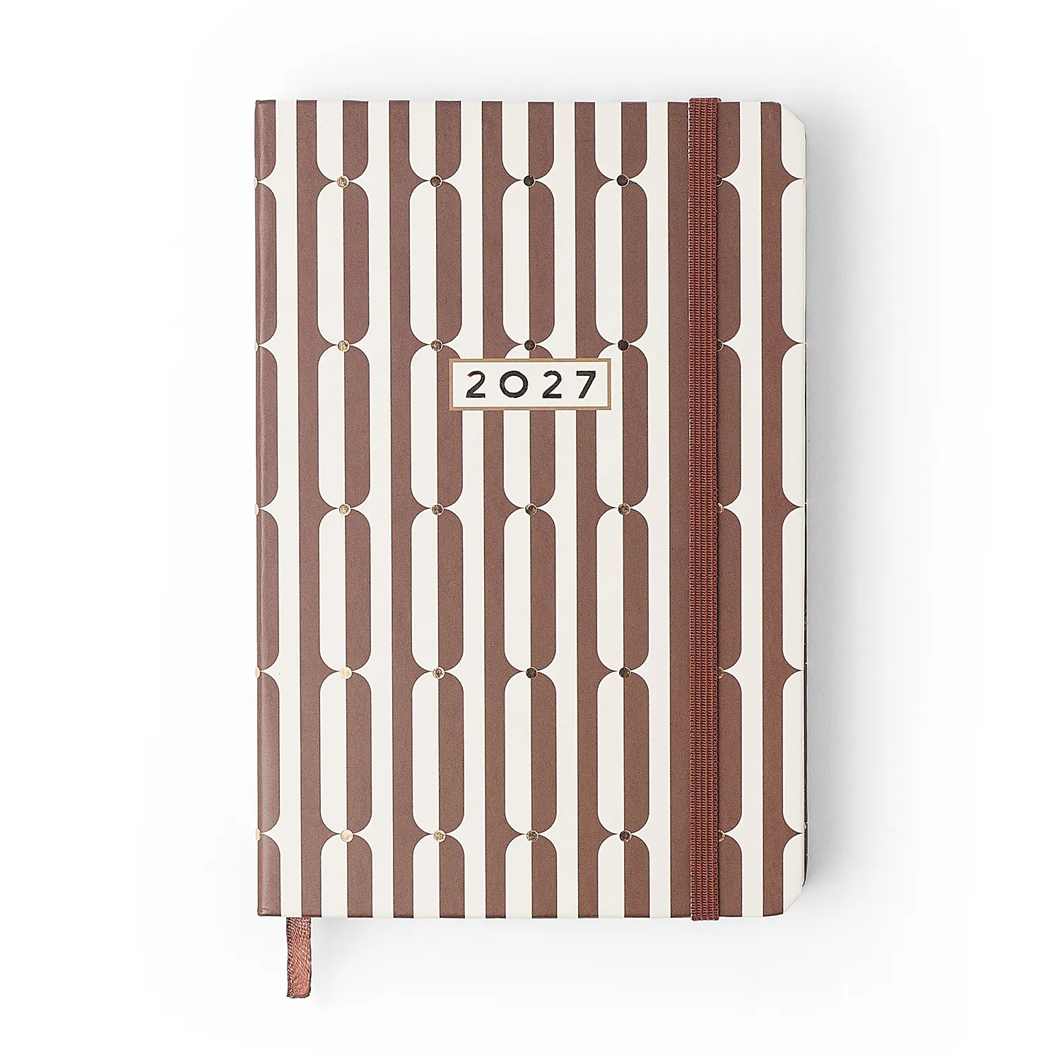 Agenda Planner 2027 Veredas Diária 14x21 Marrom