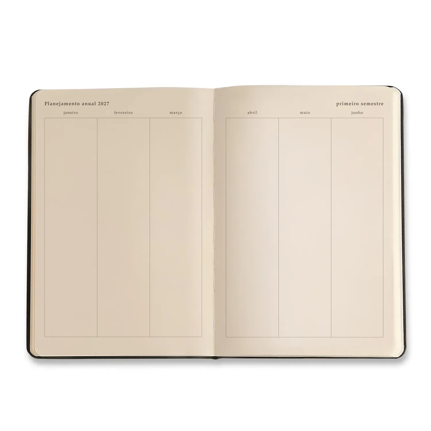 Agenda Planner 2027 Veredas Diária 14x21 Marrom