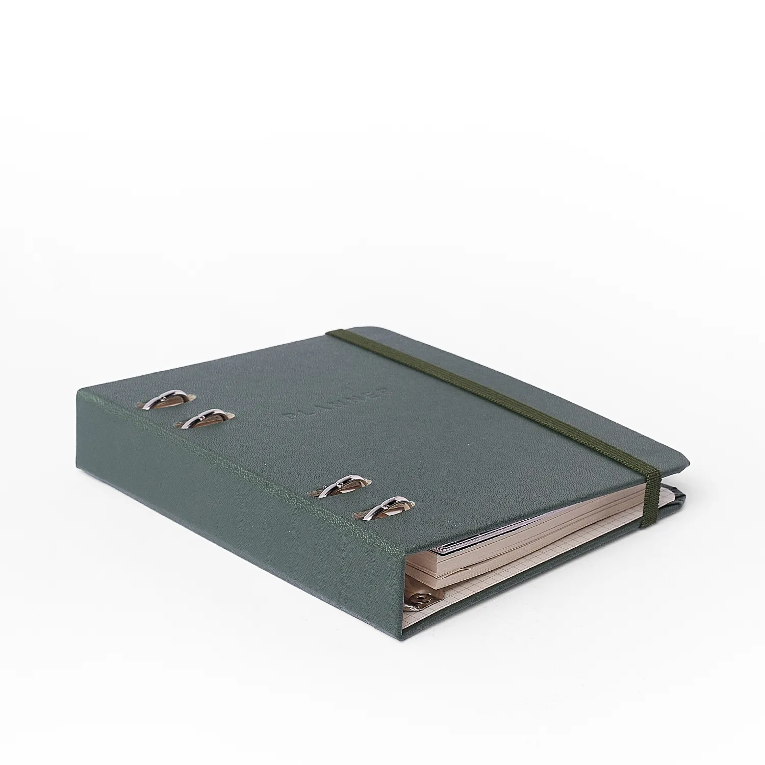 Agenda Planner Argolado 2027 Clássica Semanal A6 Verde Oliva