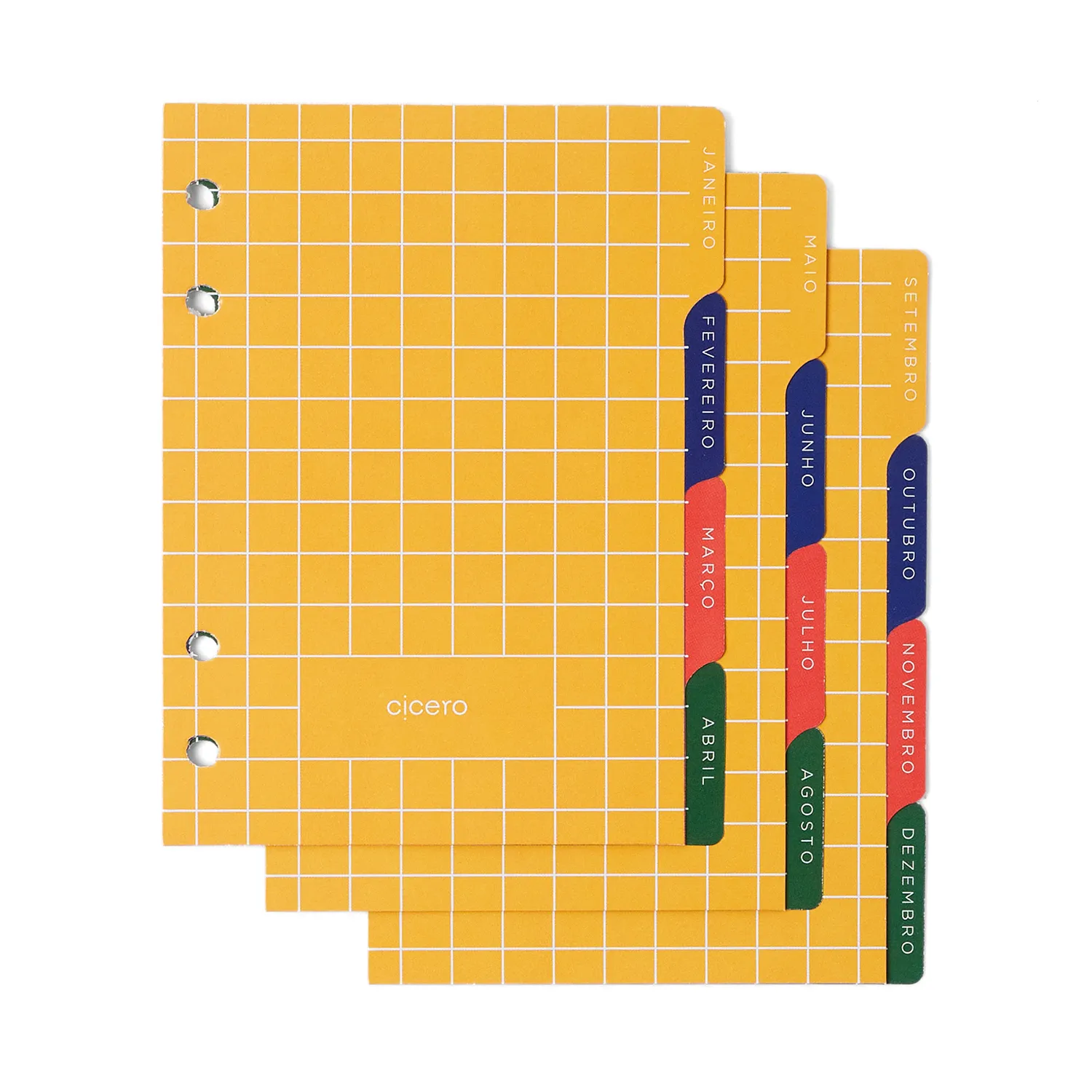 Agenda Planner Argolado 2027 Clássica Semanal A6 Verde Oliva