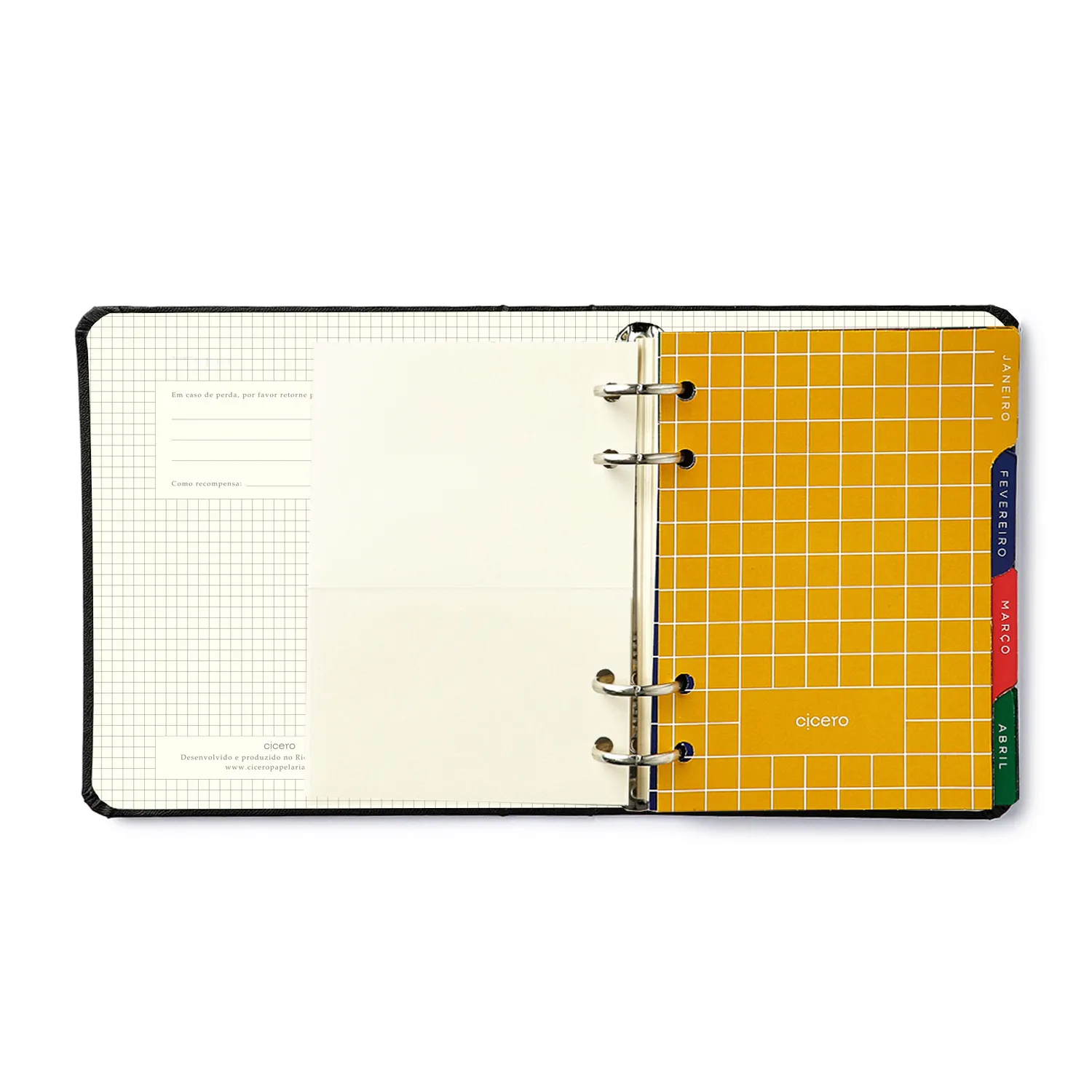 Agenda Planner Argolado 2027 Clássica Semanal A6 Verde Oliva