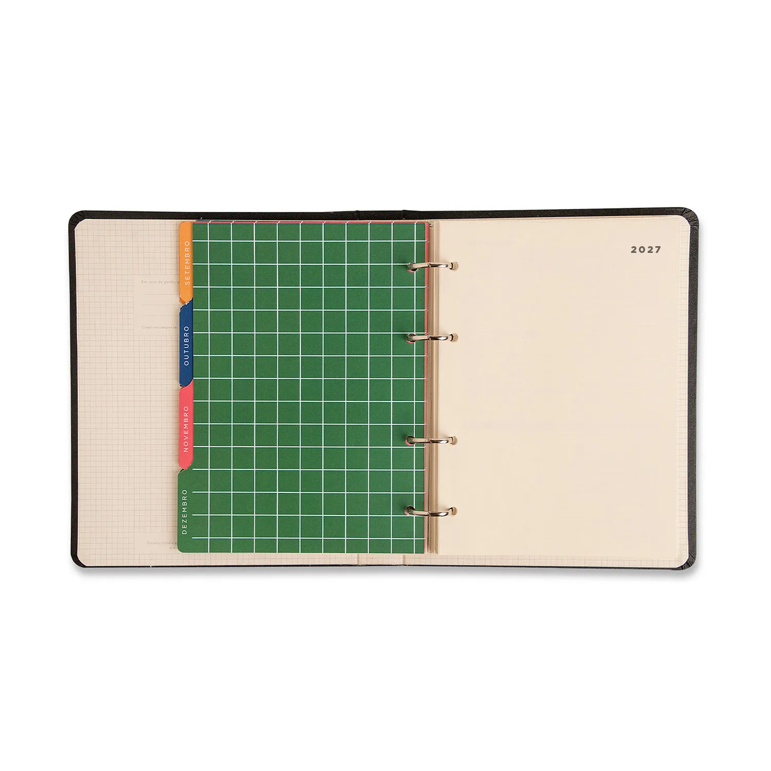Agenda Planner Argolado 2027 Haras Semanal Notas A5 Alazão