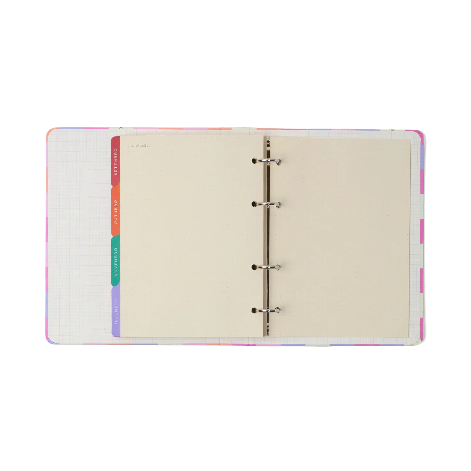 Agenda Planner Argolado 2027 Melissa Semanal Notas A5 Mini Bloomy Pistache