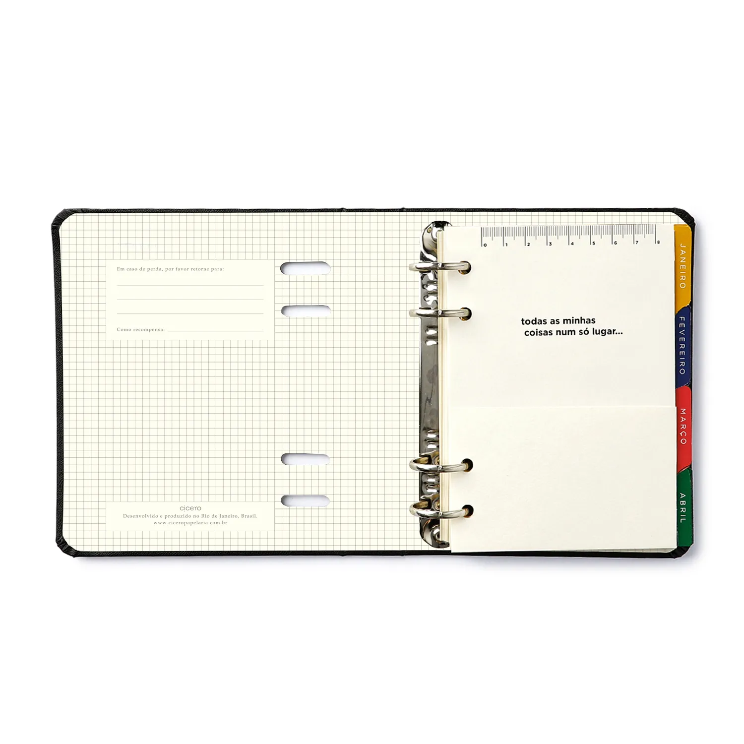 Agenda Planner Argolado 2027 Relicário Semanal A6 Botânica