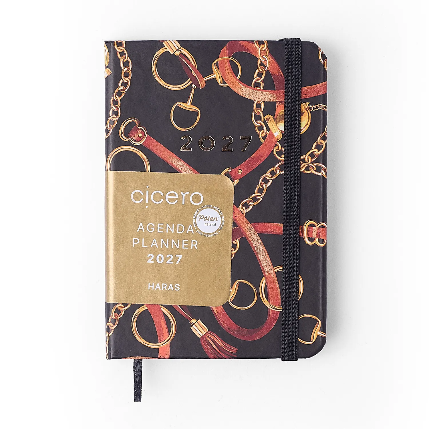 Agenda Planner Ciceros 2027 Haras Semanal 9x13 Selaria Preto