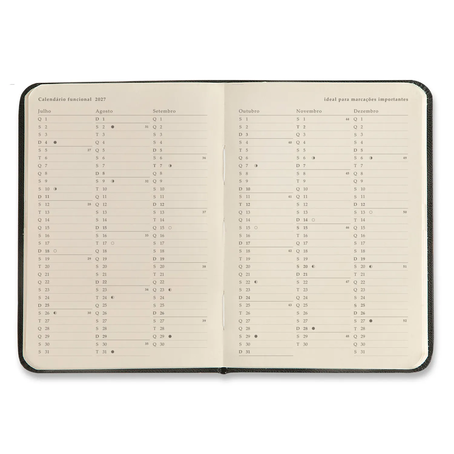 Agenda Planner Ciceros 2027 Noronha Semanal 9x13 Atalaia