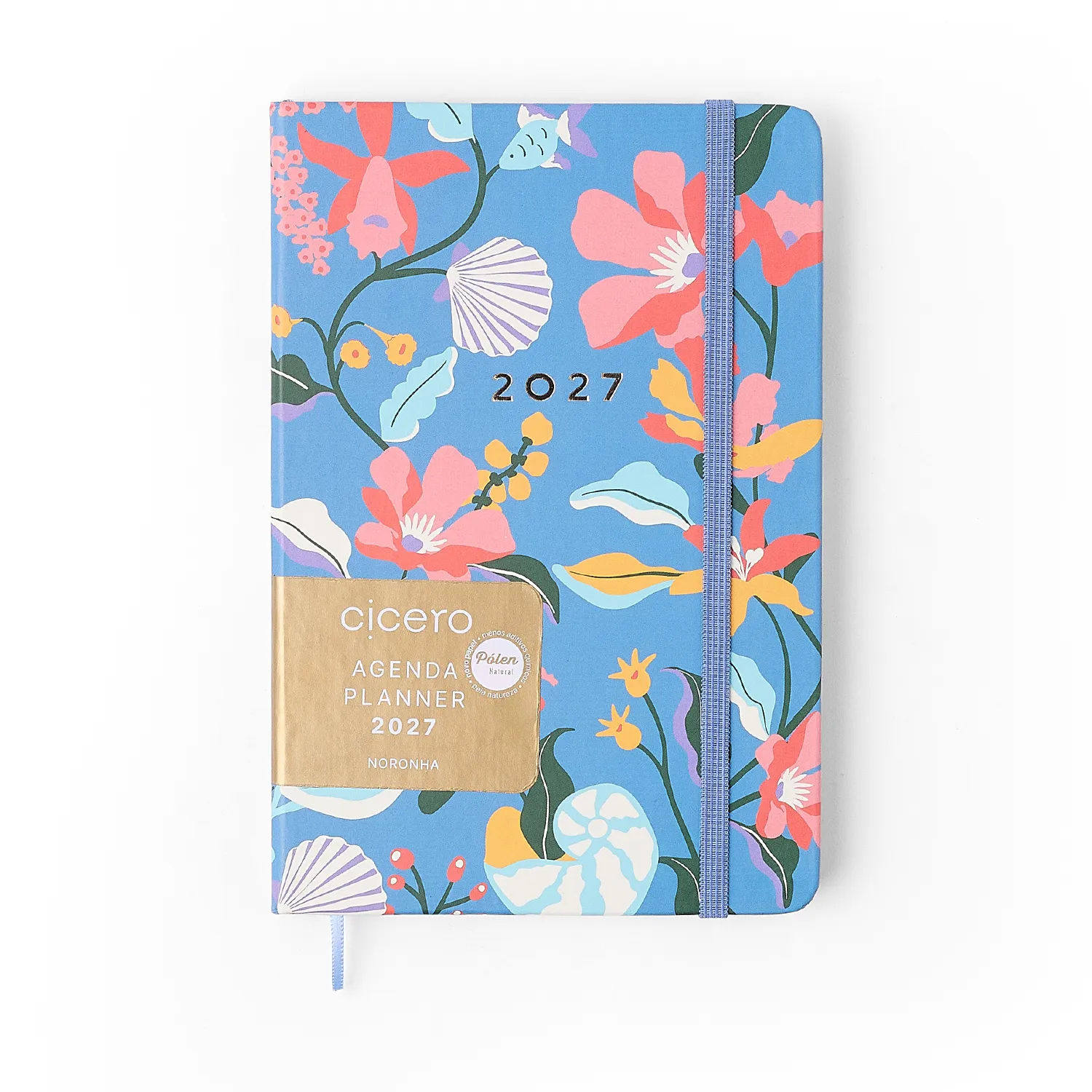 Agenda Planner Ciceros 2027 Noronha Semanal Anotações 14x21 Baia do Sancho