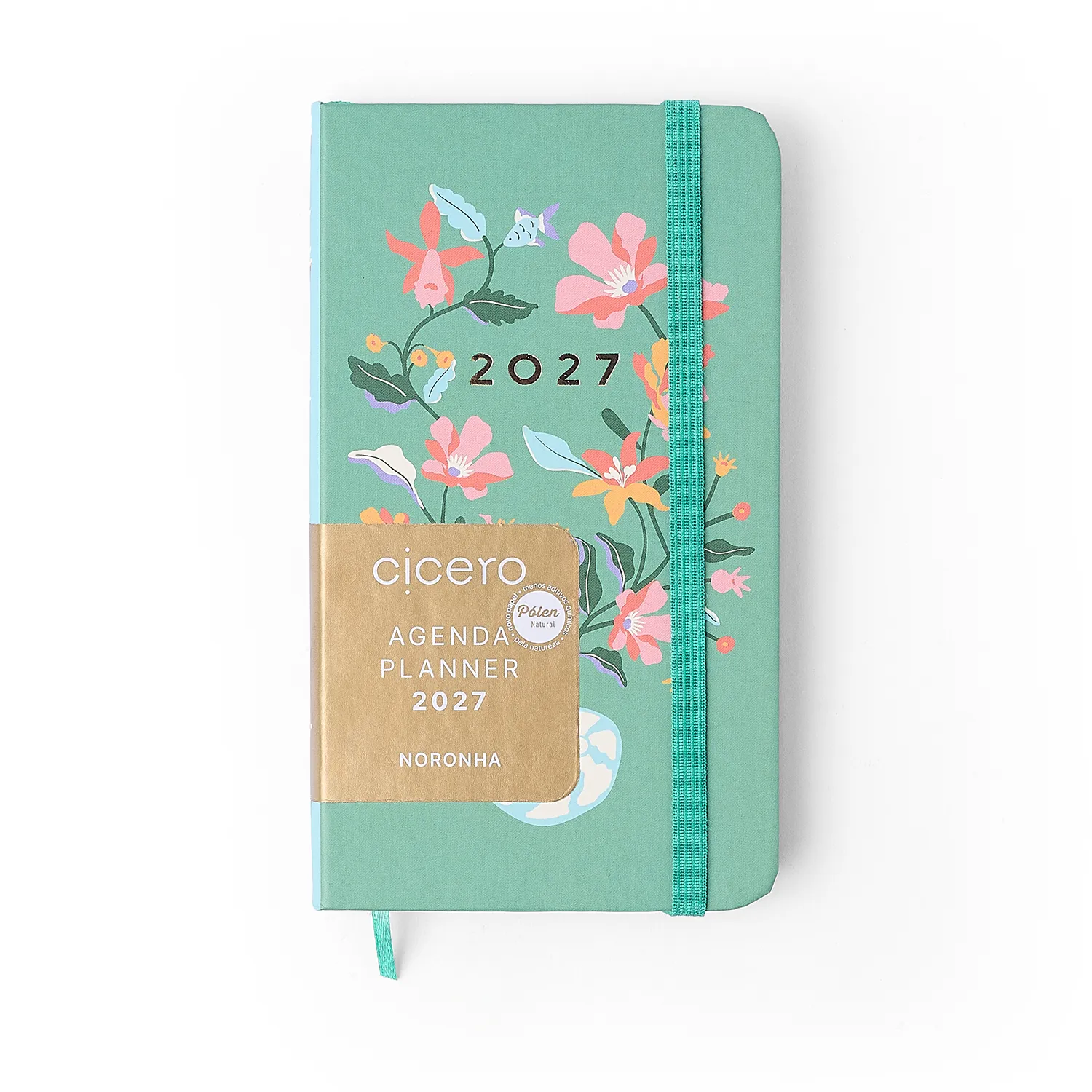 Agenda Planner Ciceros 2027 Noronha Semanal Anotações 9x15,5 Flora Marinha