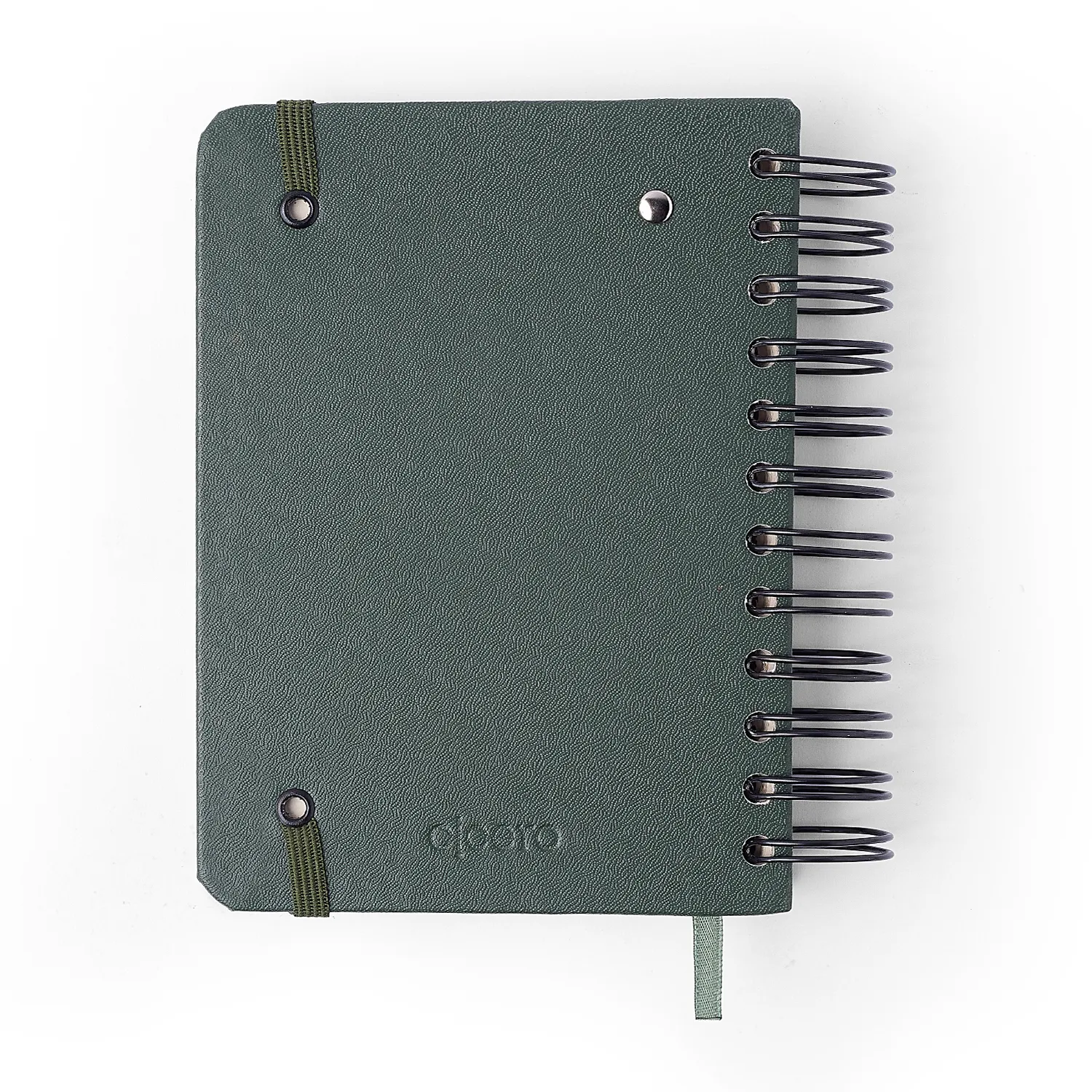 Agenda Planner Wire-o 2027 Clássica Diária 11,5x16 Verde Oliva