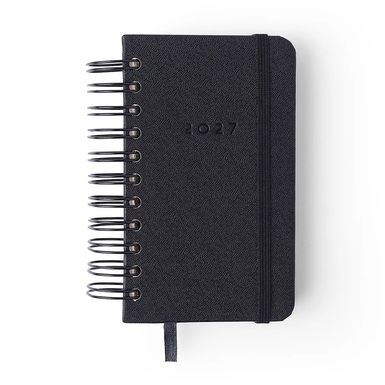 Agenda Planner Wire-o 2027 Clássica Diária 9x15,5 Preta