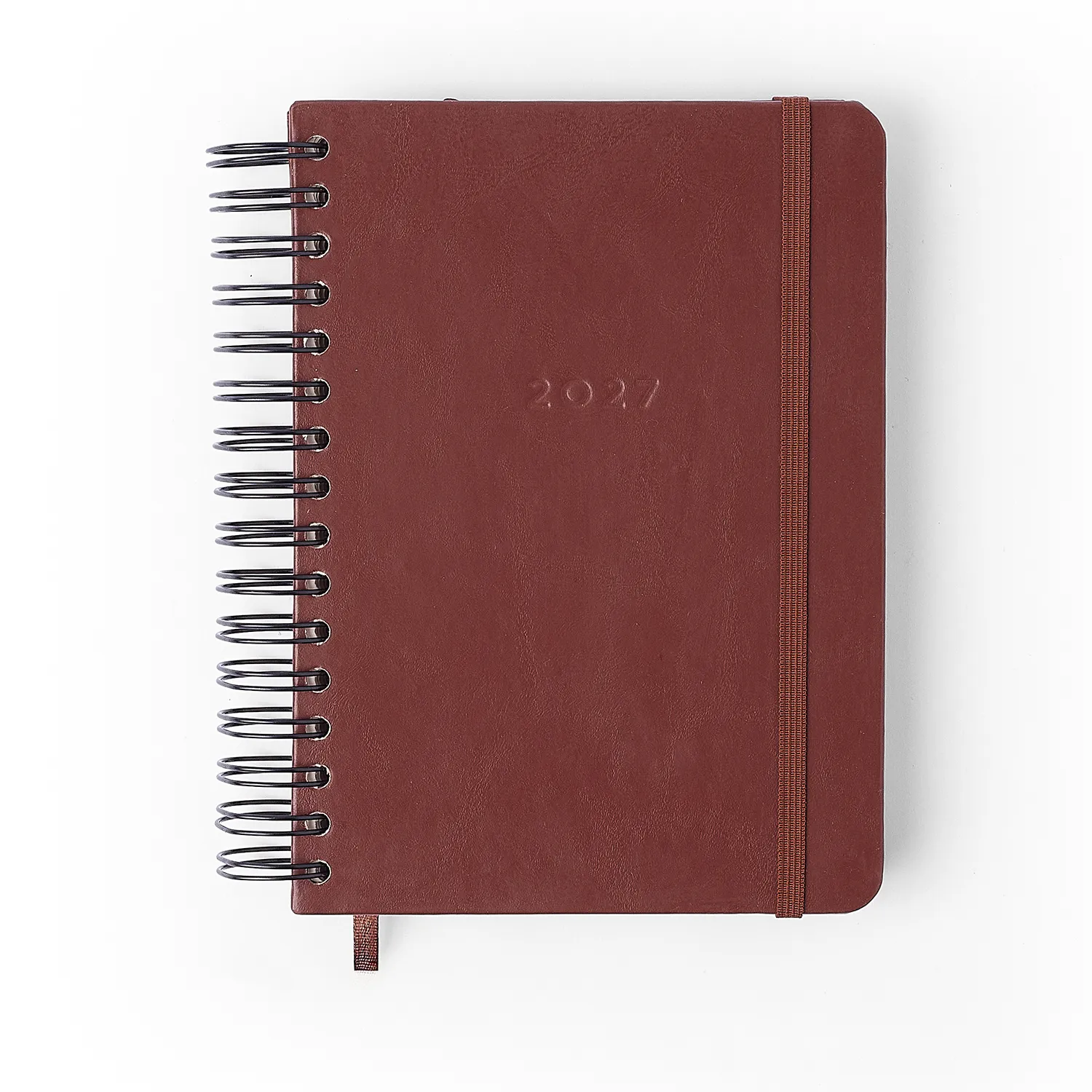Agenda Planner Wire-o 2027 Clássica Diária A5 Café