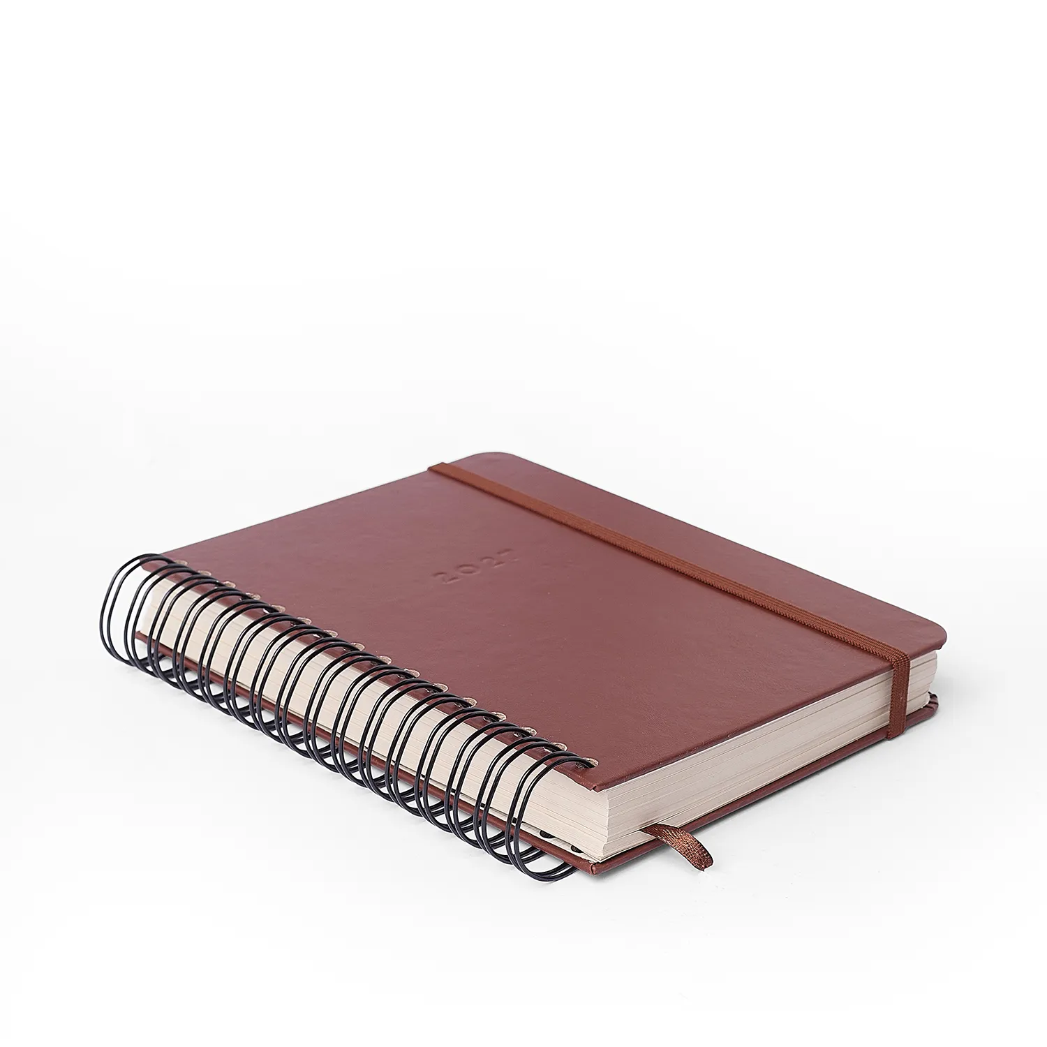 Agenda Planner Wire-o 2027 Clássica Diária A5 Café