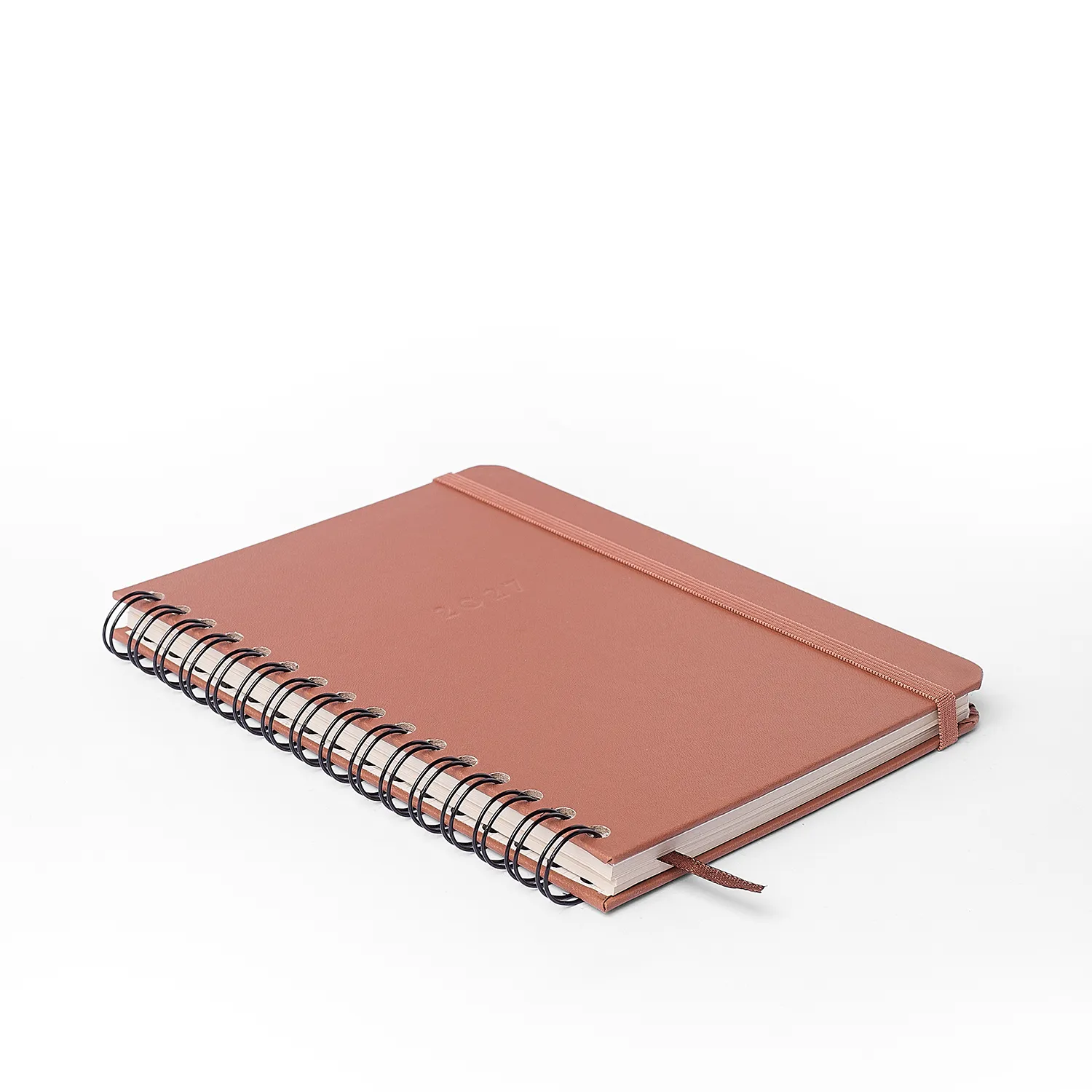 Agenda Planner Wire-o 2027 Clássica Semanal Anotações A5 Caramelo