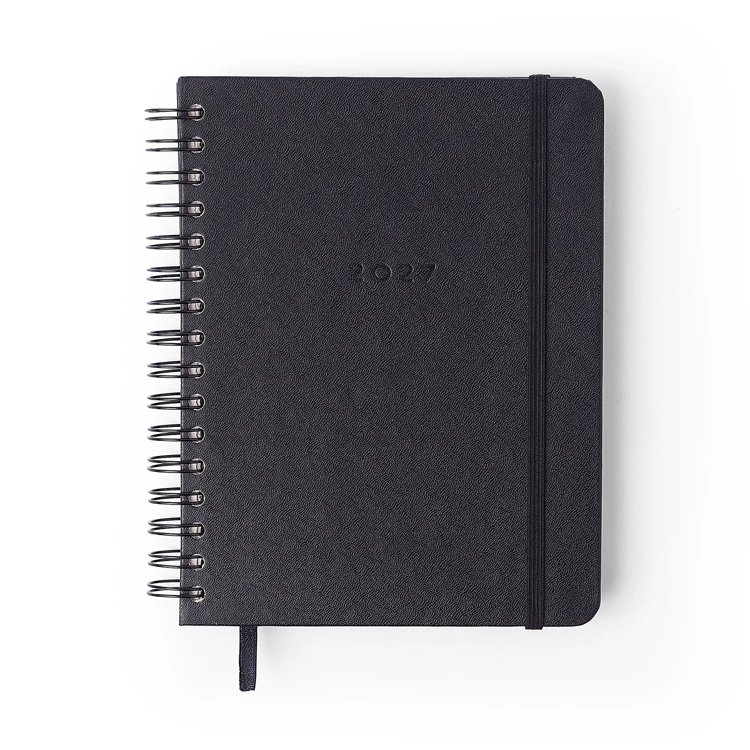 Agenda Planner Wire-o 2027 Clássica Semanal Notas c/ Divisórias A5 Preta