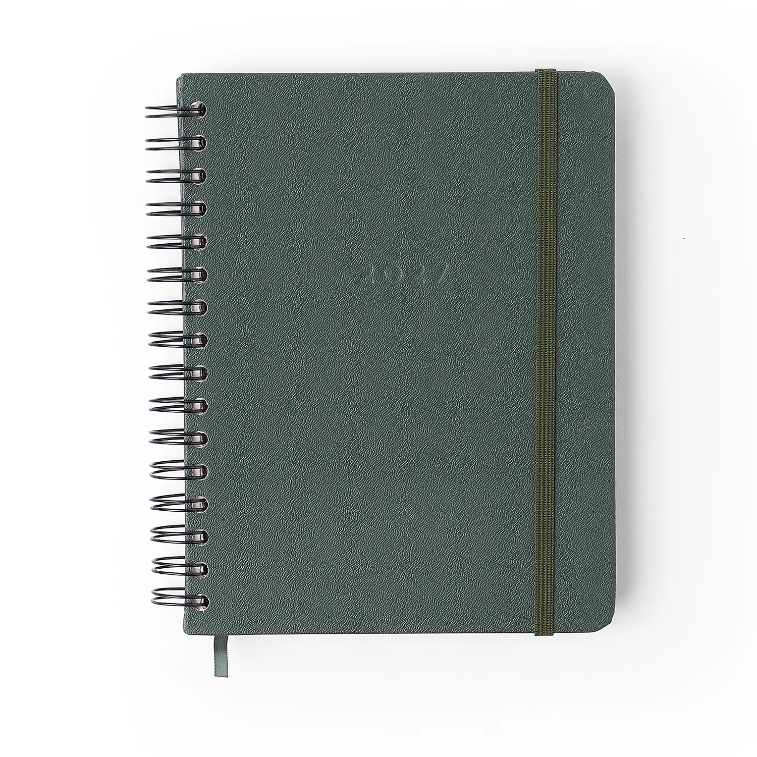 Agenda Planner Wire-o 2027 Clássica Semanal Notas c/ Divisórias A5 Verde Oliva