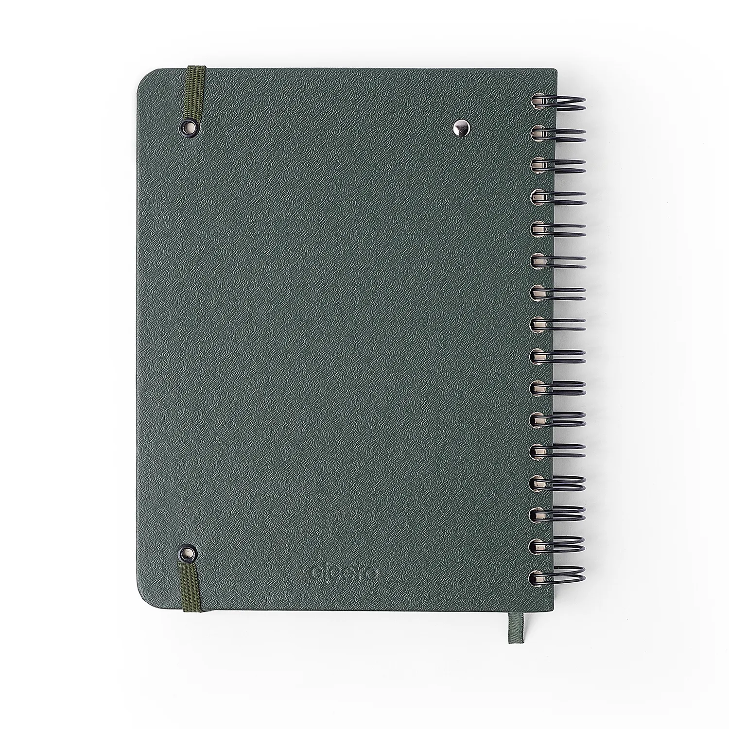 Agenda Planner Wire-o 2027 Clássica Semanal Notas c/ Divisórias A5 Verde Oliva