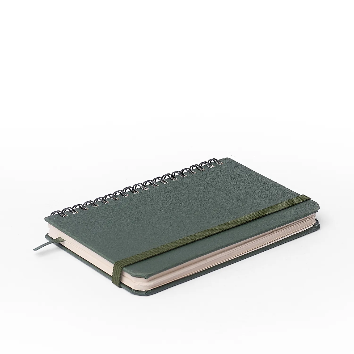 Agenda Planner Wire-o 2027 Clássica Semanal Office 15,5x9 Verde Oliva