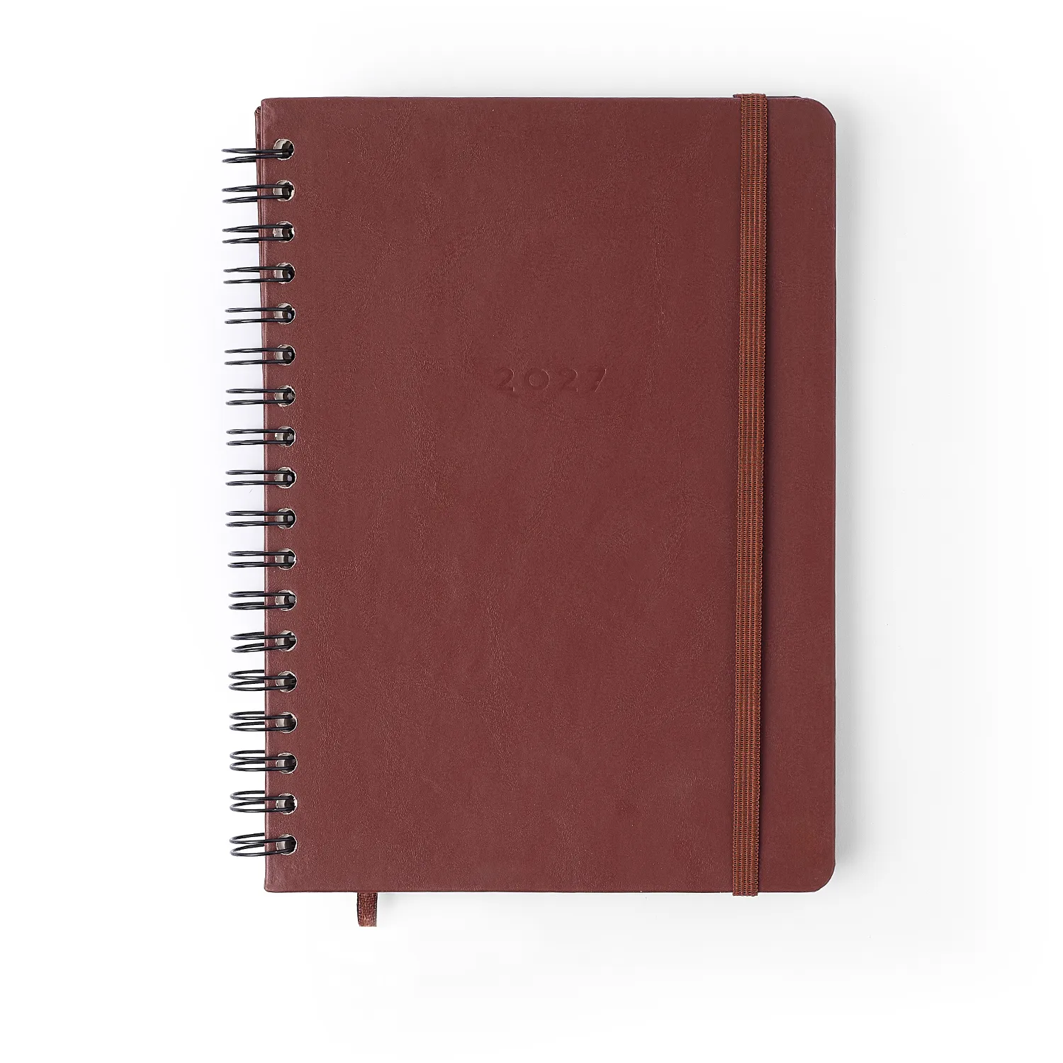 Agenda Planner Wire-o 2027 Clássica Semanal Planejamento 17x24 Café