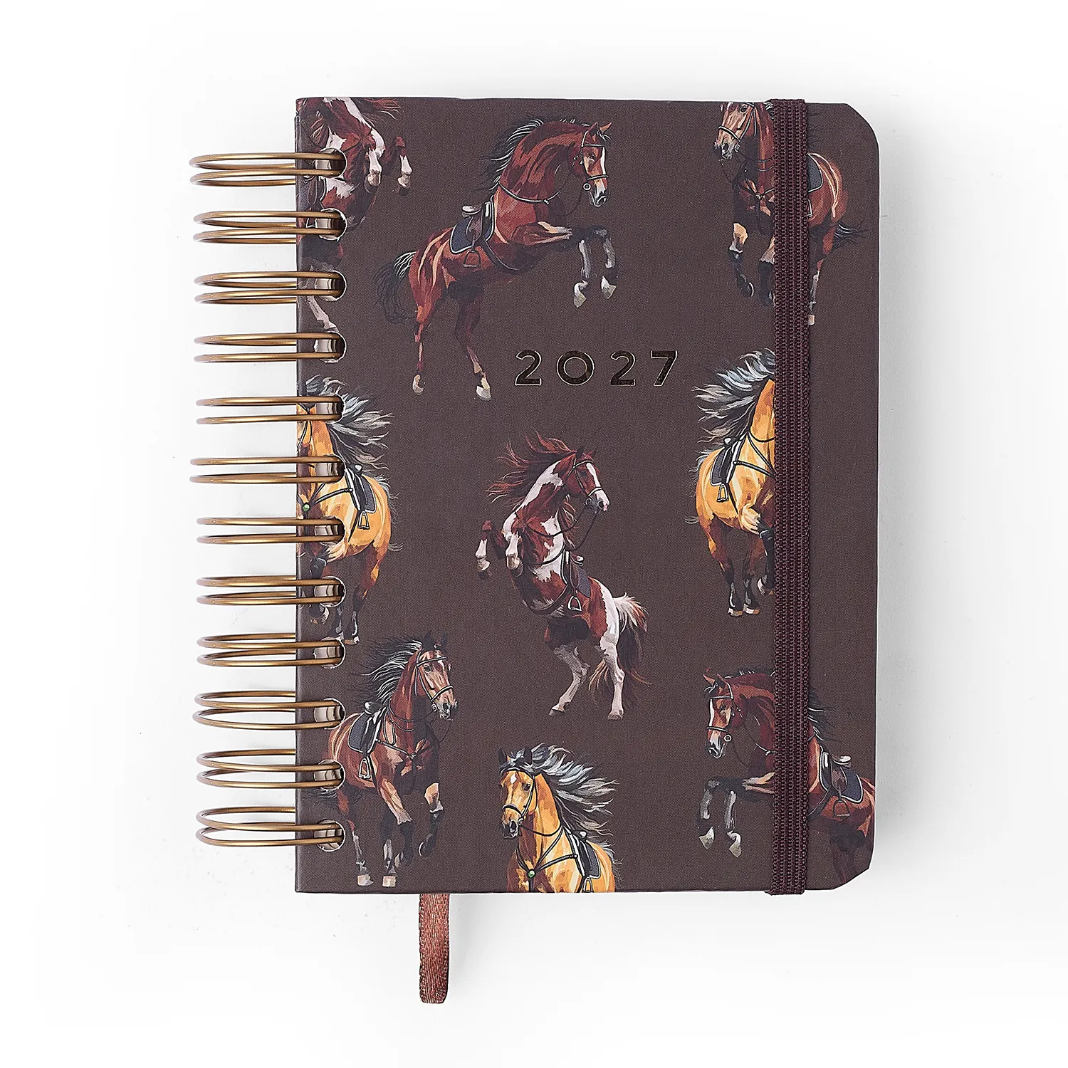 Agenda Planner Wire-o 2027 Haras Diária 11,5x16 Alazão