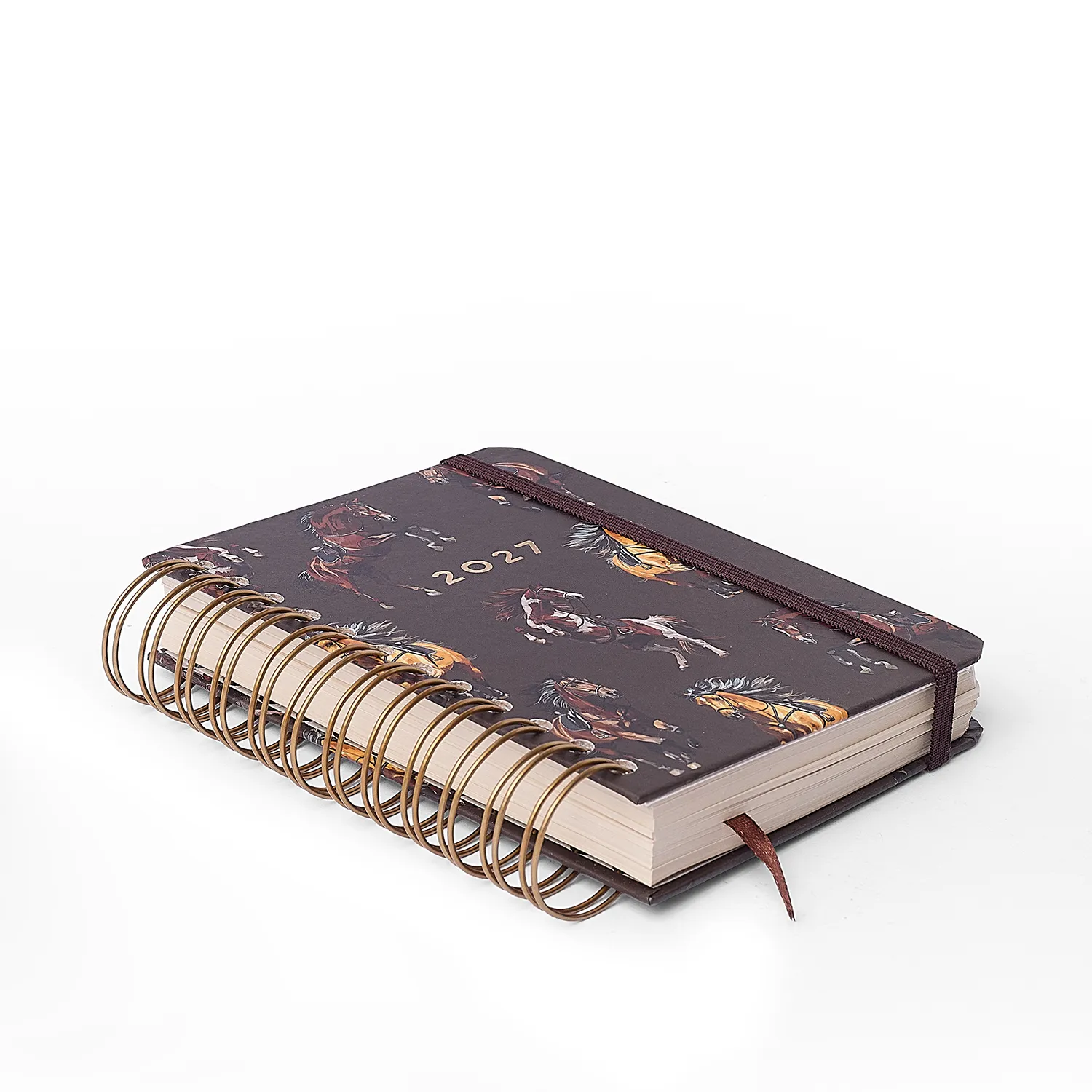 Agenda Planner Wire-o 2027 Haras Diária 11,5x16 Alazão