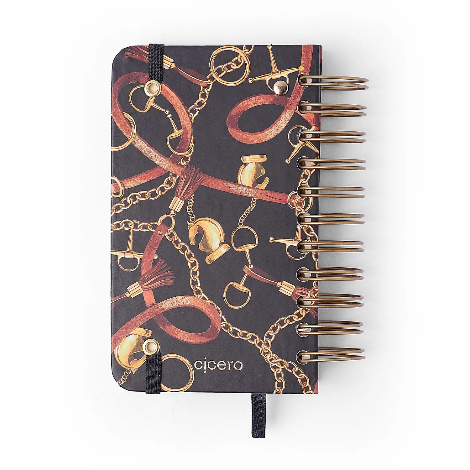 Agenda Planner Wire-o 2027 Haras Diária 9x15,5 Selaria Preto