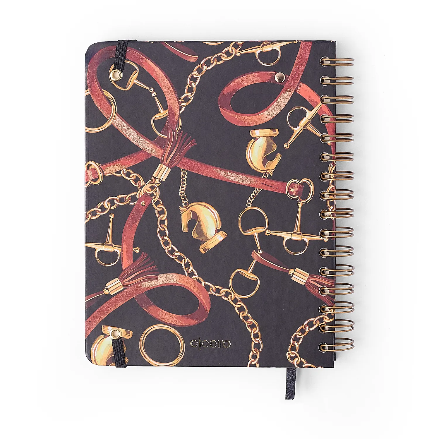 Agenda Planner Wire-o 2027 Haras Semanal Notas c/ Divisórias A5 Selaria Preto