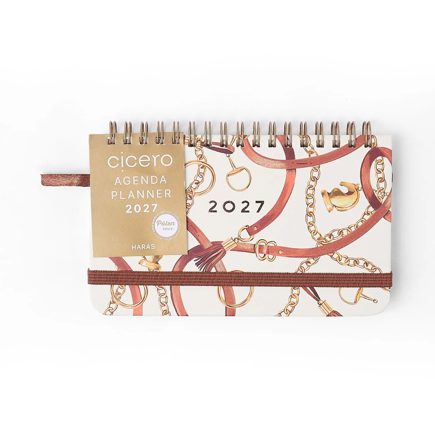 Agenda Planner Wire-o 2027 Haras Semanal Office 15,5x9 Selaria Off White