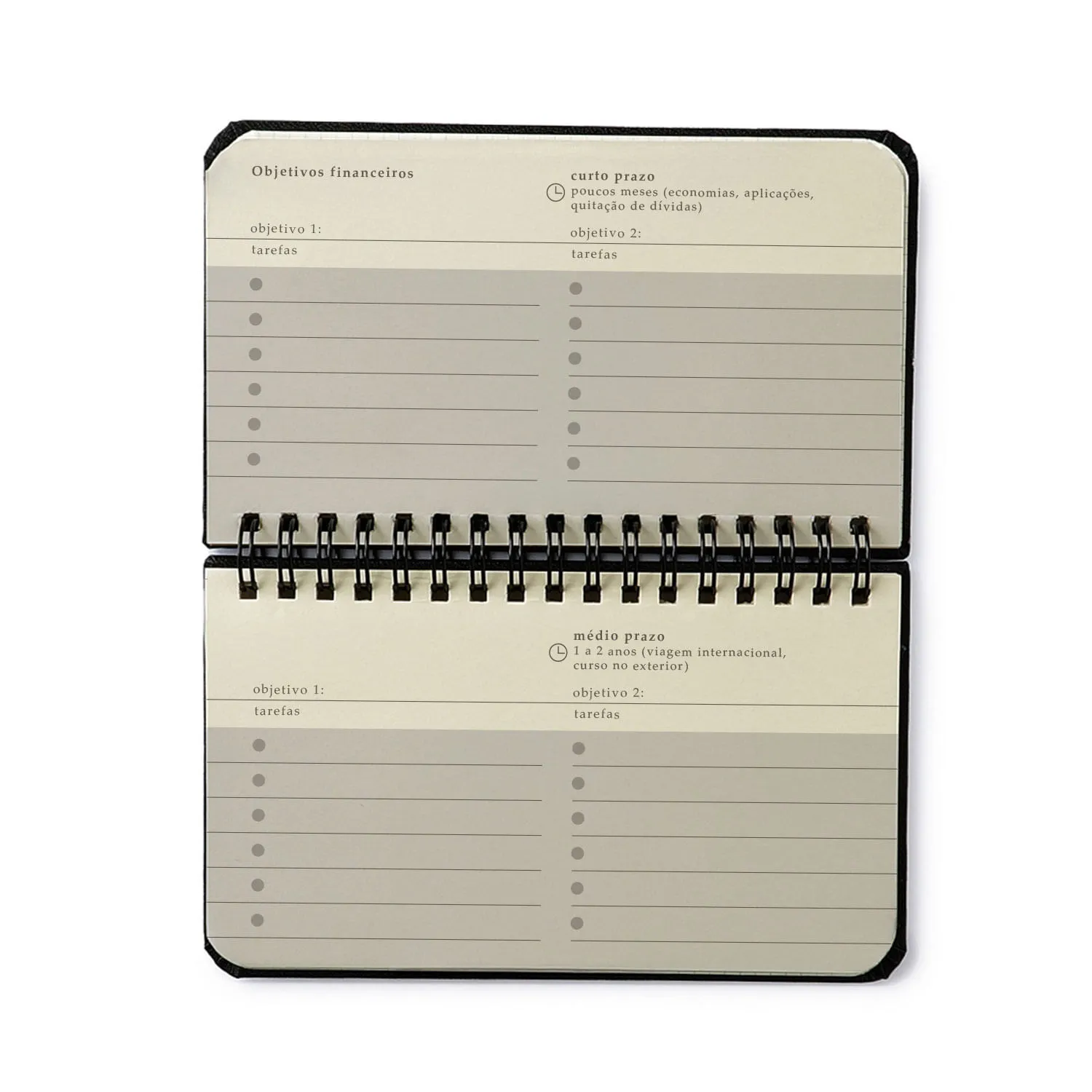 Agenda Planner Wire-o 2027 Haras Semanal Office 15,5x9 Selaria Off White