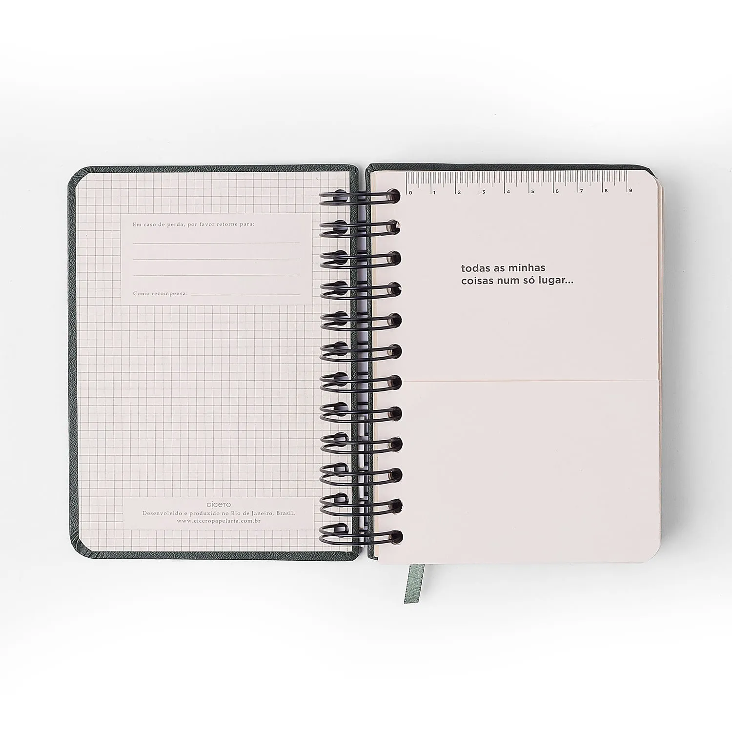 Agenda Planner Wire-o 2027 Melissa Diária 11,5x16 Mini Bloomy Chocolate