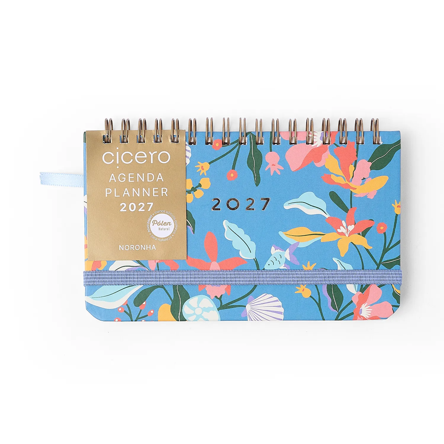 Agenda Planner Wire-o 2027 Noronha Semanal Office 15,5x9 Baia do Sancho