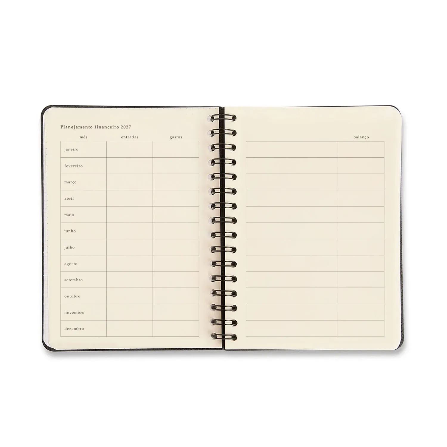 Agenda Planner Wire-o 2027 Petit Diária A5 Lambreta