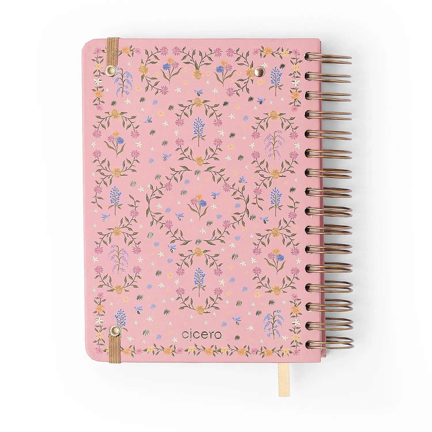 Agenda Planner Wire-o 2027 Relicário Diária A5 Secreto Coral