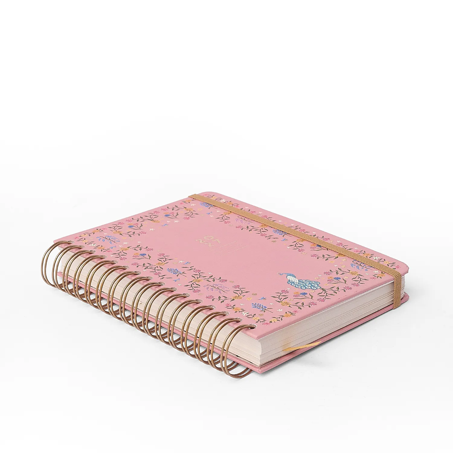 Agenda Planner Wire-o 2027 Relicário Diária A5 Secreto Coral