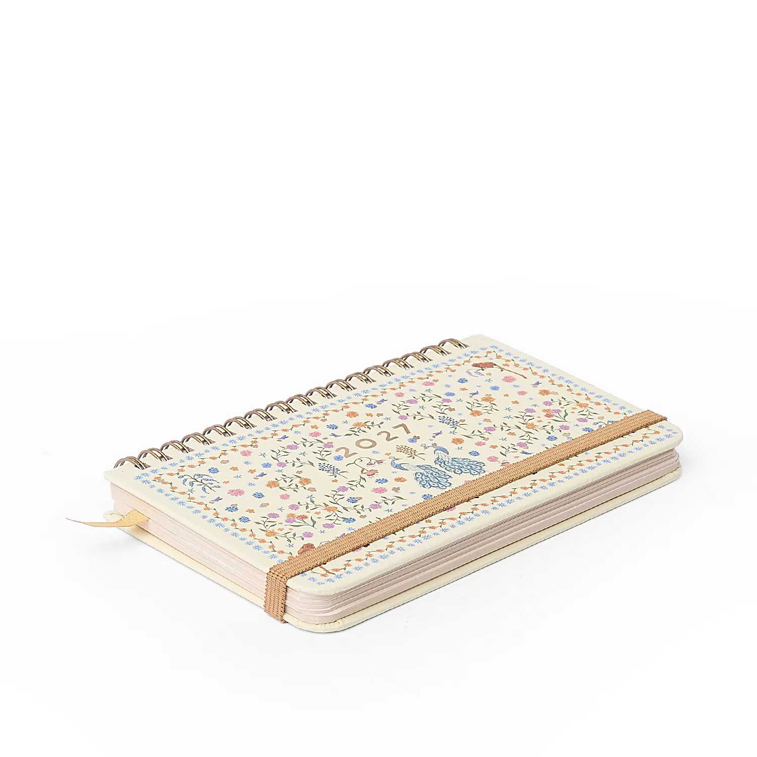 Agenda Planner Wire-o 2027 Relicário Semanal Office 15,5x9 Realeza Off White