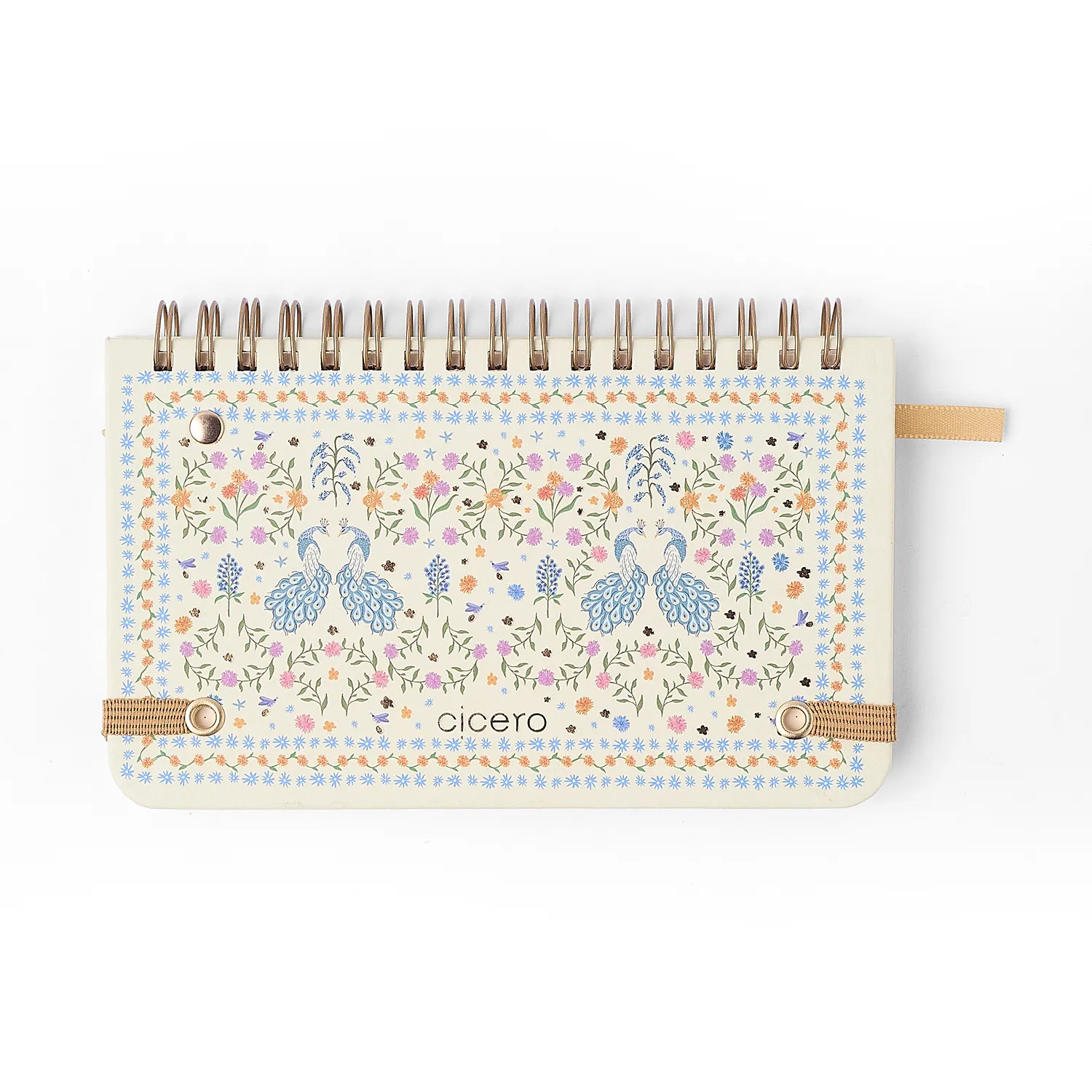 Agenda Planner Wire-o 2027 Relicário Semanal Office 15,5x9 Realeza Off White