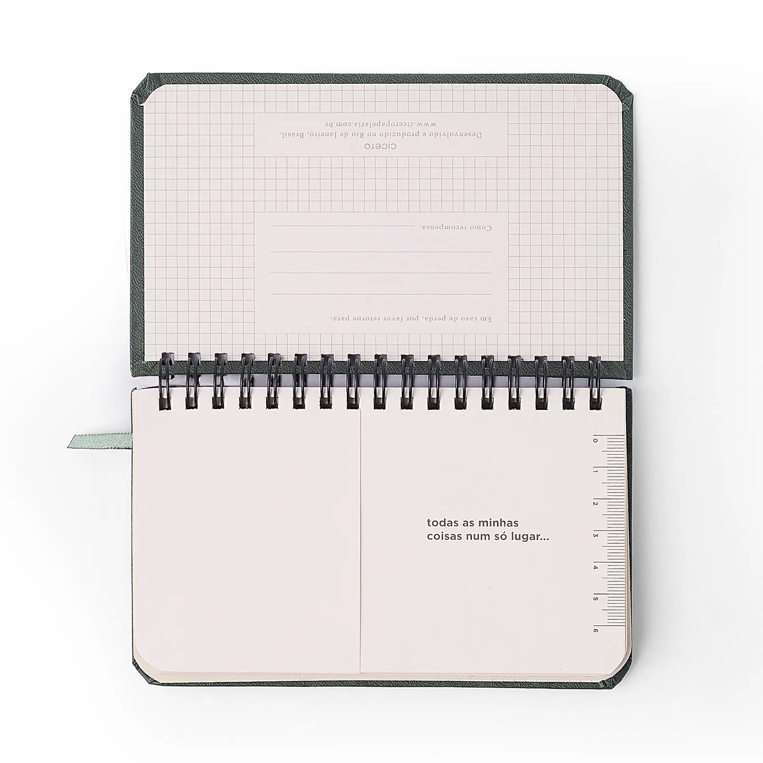 Agenda Planner Wire-o 2027 Relicário Semanal Office 15,5x9 Realeza Off White