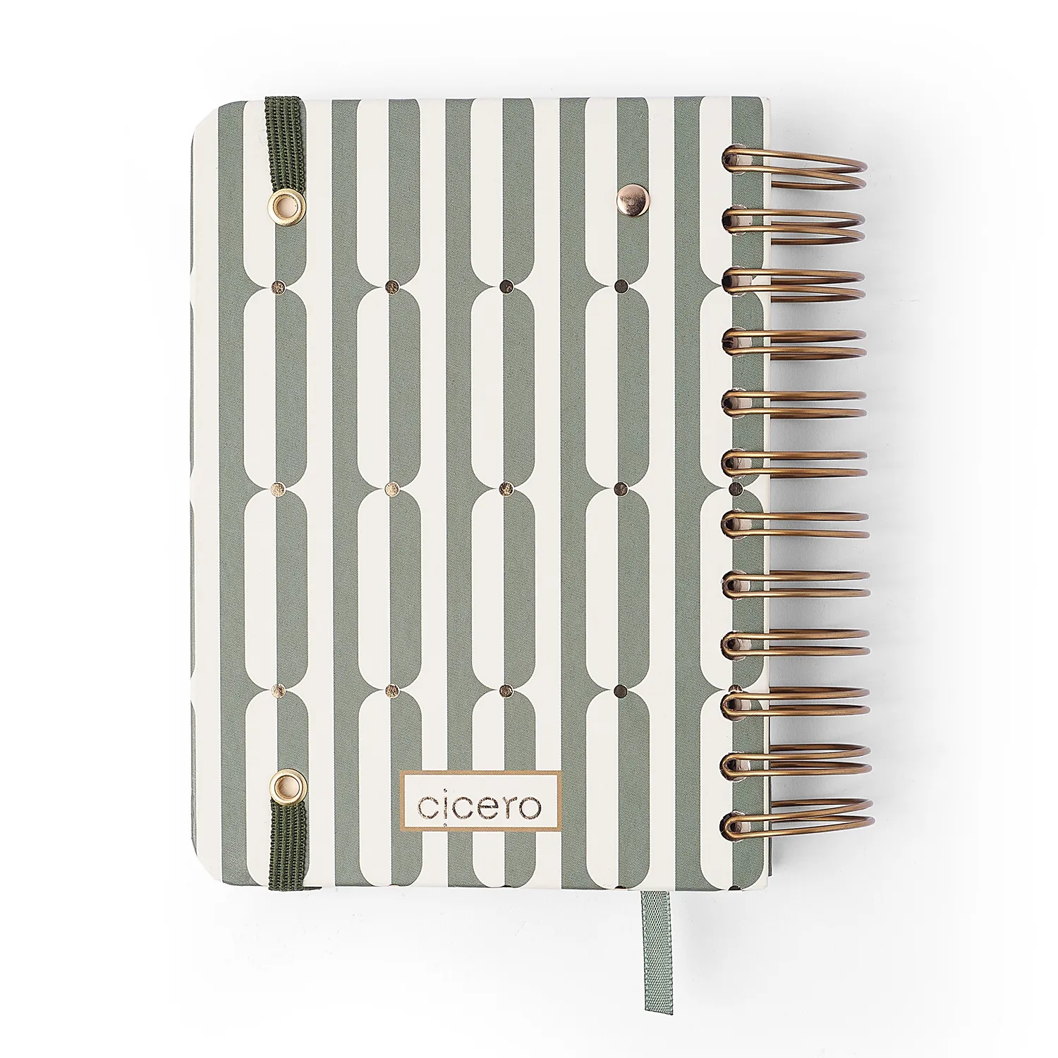 Agenda Planner Wire-o 2027 Veredas Diária 11,5x16 Verde