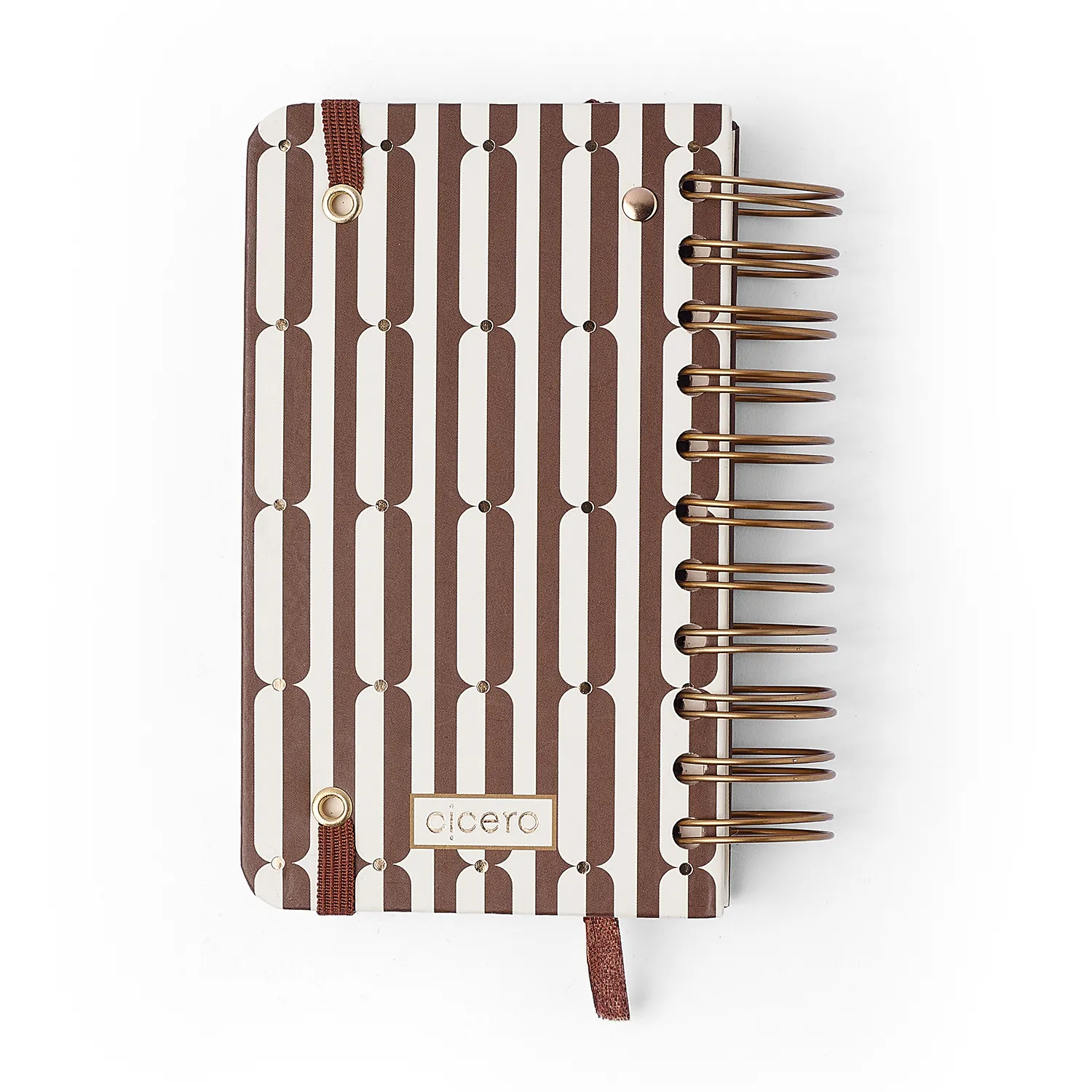 Agenda Planner Wire-o 2027 Veredas Diária 9x15,5 Marrom