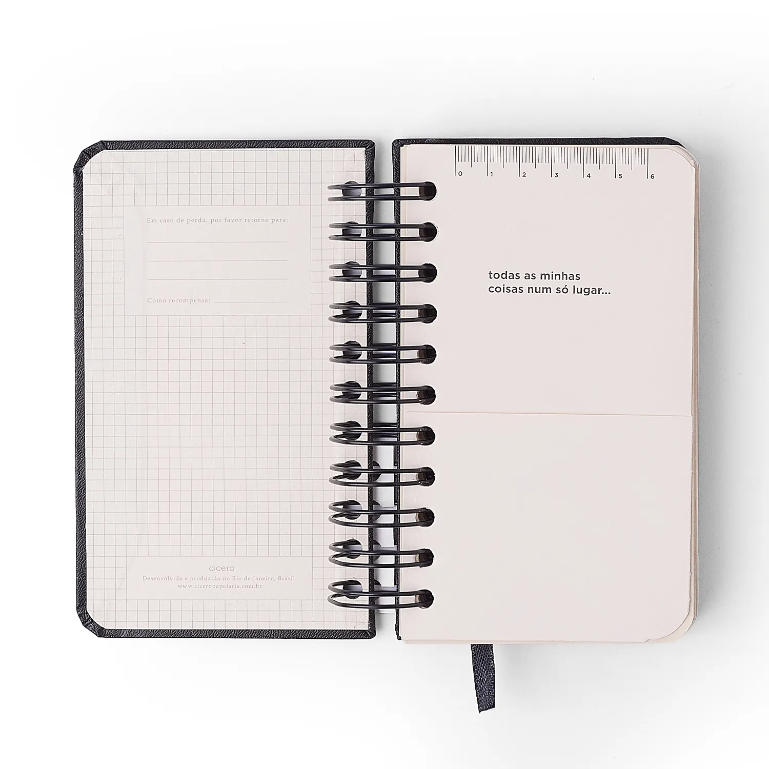 Agenda Planner Wire-o 2027 Veredas Diária 9x15,5 Marrom
